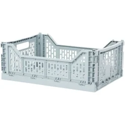 Gifi Rangement|Casier pliant plastique bleu 15 L