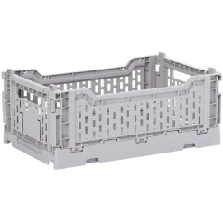 Gifi Rangement|Casier pliant plastique gris 4 L