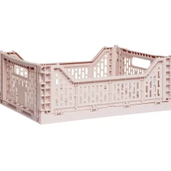 Gifi Rangement|Casier pliant plastique rose 15 L