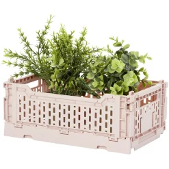 Gifi Rangement|Casier pliant plastique rose 4 L