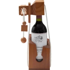 Gifi Casse tête bouteille emprisonnée avec cadenas support bois