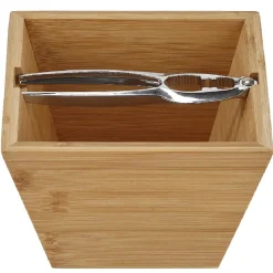 Gifi Casse-noix avec bol en bambou naturel