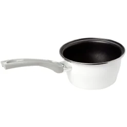 Gifi Casserole acier émaillé noir et blanc Ø 16 cm