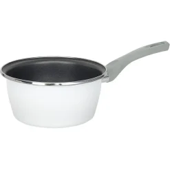 Gifi Casserole acier émaillé noir et blanc Ø 18 cm