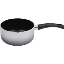 Gifi Casserole aluminium anti adhérente grise Ø 18