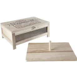 Gifi Cave à fromage avec plateau de service naturel