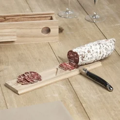 Gifi Cave à saucisson bois et couteau
