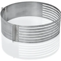 Gifi Cercle à pâtisserie extensible spécial génoise inox