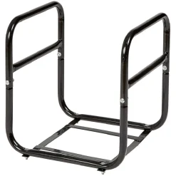 Gifi Aménagement Atelier^Chariot avec panier à bûches en métal noir