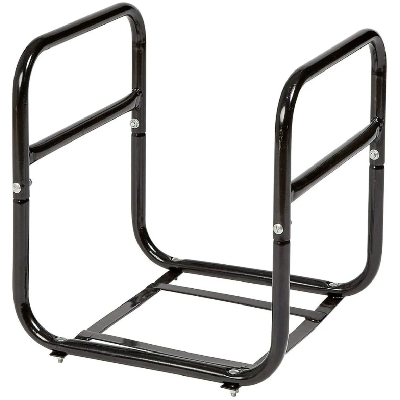 Gifi Aménagement Atelier^Chariot avec panier à bûches en métal noir