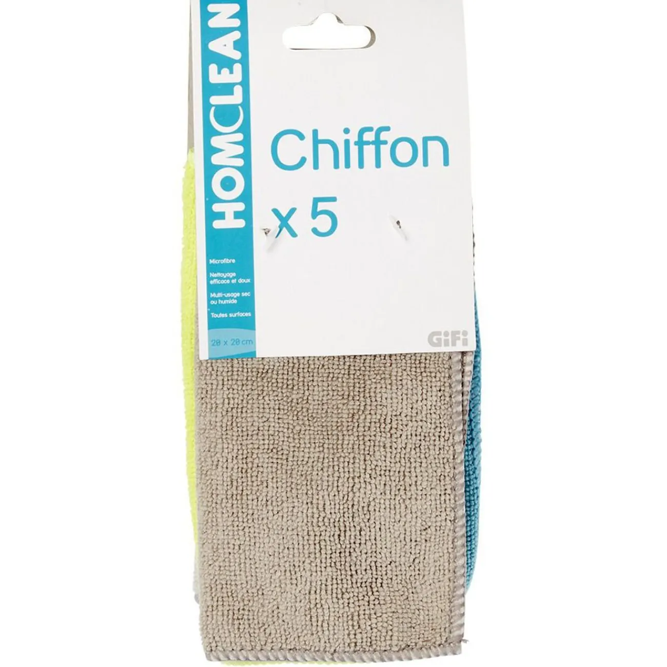 Gifi Nettoyage Et Entretien|Chiffon en microfibre x5