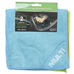 Gifi Nettoyage Et Entretien|Chiffon microfibre auto x2