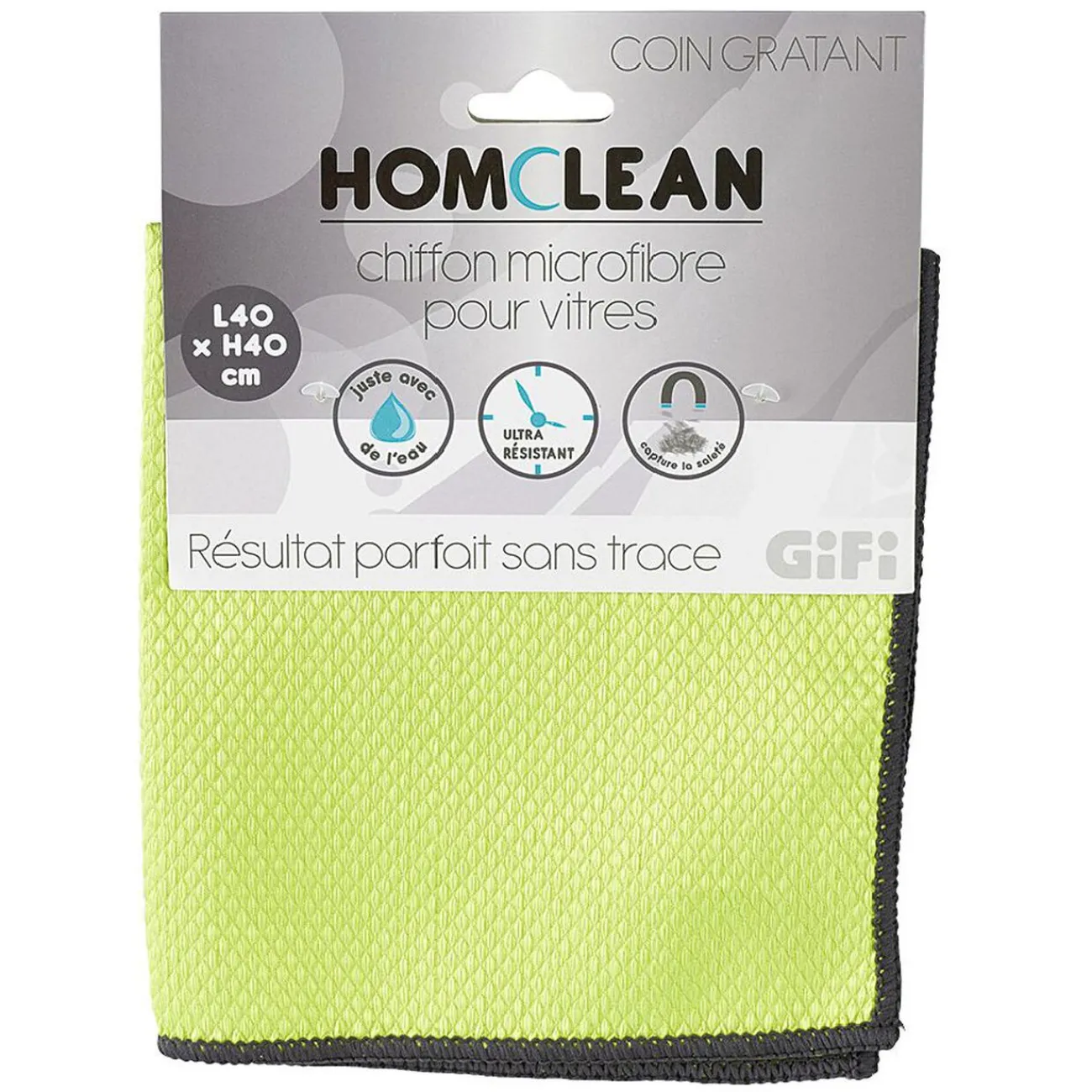 Gifi Nettoyage Et Entretien|Chiffon vitre microfibre