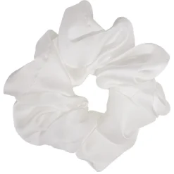 Gifi Beauté^Chouchou effet satiné blanc Ø10cm