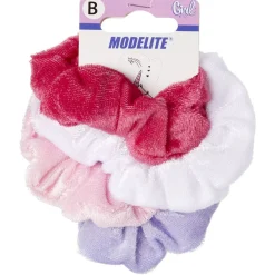 Gifi Beauté^Chouchou en velours coloris assortis x4