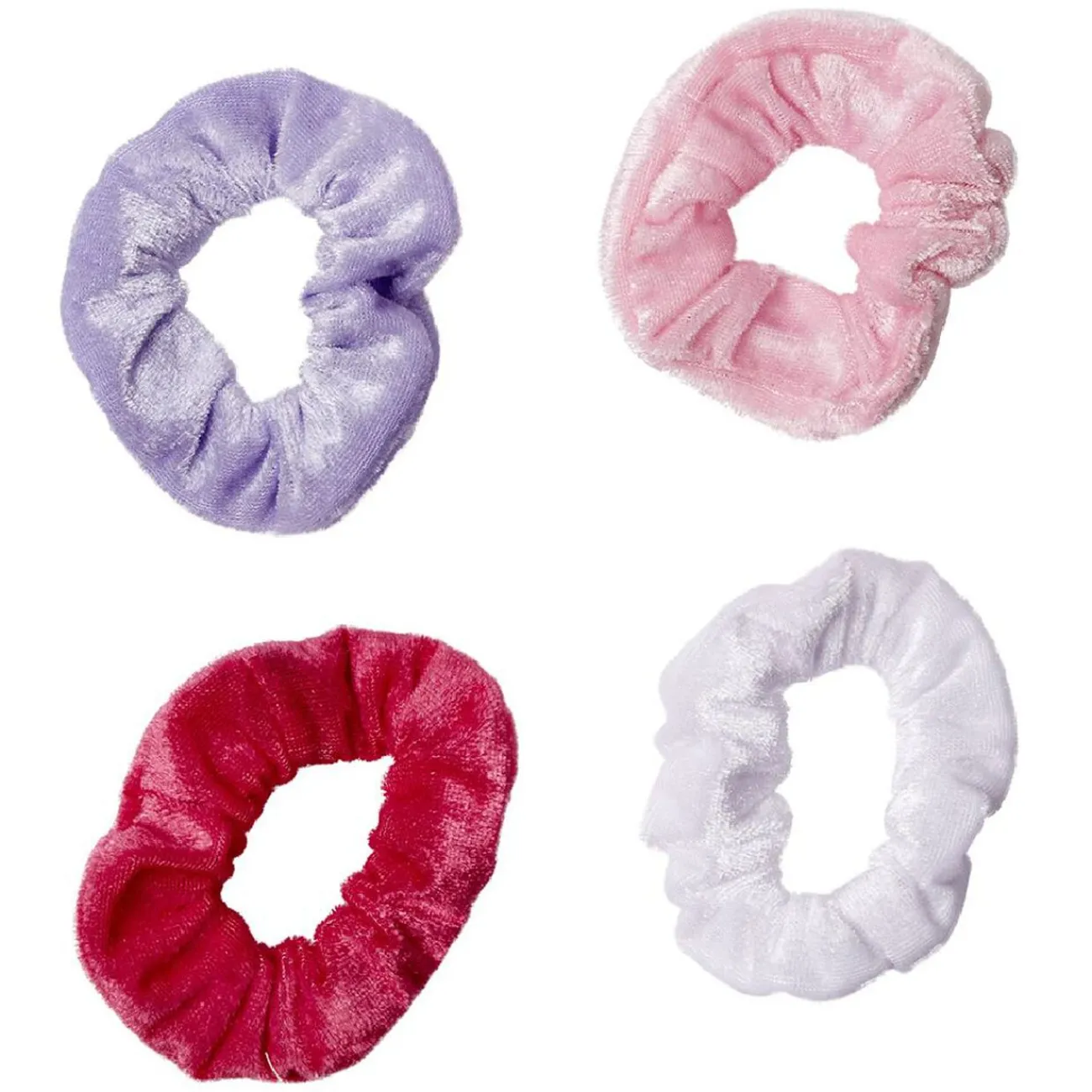 Gifi Beauté^Chouchou en velours coloris assortis x4
