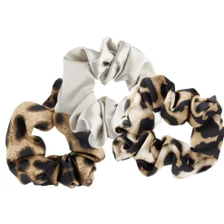 Gifi Beauté^Chouchou imprimé léopard et beige x3