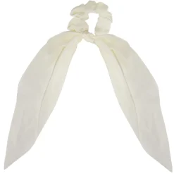 Gifi Beauté^Chouchou ruban long blanc ivoire effet satiné Ø7xL25cm