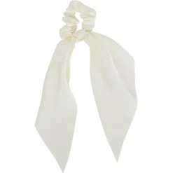 Gifi Beauté^Chouchou ruban long blanc crème Ø7xL25cm