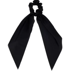 Gifi Beauté^Chouchou ruban long noir effet satiné Ø7xL25cm