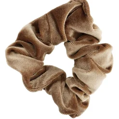 Gifi Beauté^Chouchou velours marron rose blanc x3