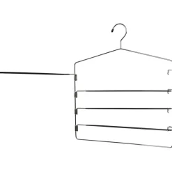 Gifi Rangement|Cintre 4 pantalons en métal noir