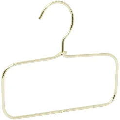 Gifi Rangement|Cintre accessoire métal jaune doré x3