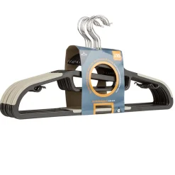 Gifi Rangement|Cintre antidérapant gris bleu x10