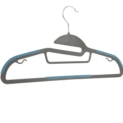 Gifi Rangement|Cintre antidérapant gris bleu x10