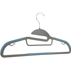 Gifi Rangement|Cintre antidérapant noir gris x10