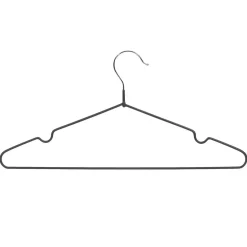 Gifi Rangement|Cintre antiglisse acier revêtement plastique noir x5