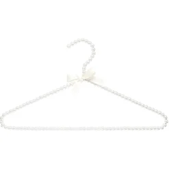 Gifi Rangement|Cintre blanc déco perles x2