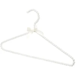 Gifi Rangement|Cintre blanc déco perles x2