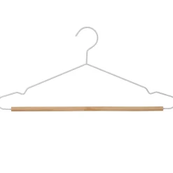 Gifi Rangement|Cintre blanc et bois x 3