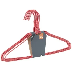 Gifi Rangement|Cintre en métal rouge x10