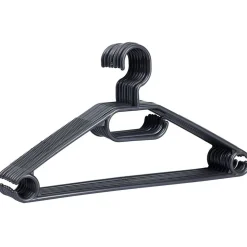 Gifi Rangement|Cintre en plastique noir x8