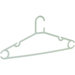 Gifi Rangement|Cintre en plastique vert x5 - L38,5xH17cm