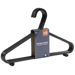 Gifi Rangement|Cintre enfant plastique noir x8