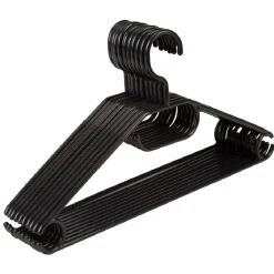 Gifi Rangement|Cintre noir à crochet rotatif x10