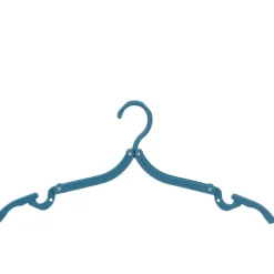 Gifi Rangement|Cintre pliable bleu blanc et gris x3