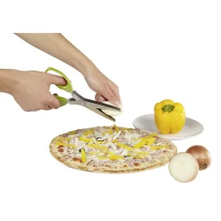 Gifi Ciseaux à herbes fraîches 5 lames tranchantes et peigne de nettoyage