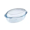Gifi Cocotte ovale en verre transparent 4 L