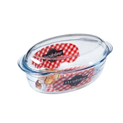Gifi Cocotte ovale en verre transparent 4 L
