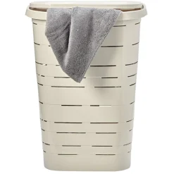 Gifi Entretien Du Linge|Coffre à linge Signature gris 55L