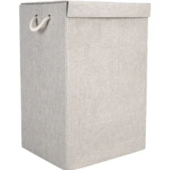 Gifi Rangement|Coffre de rangement pliable gris