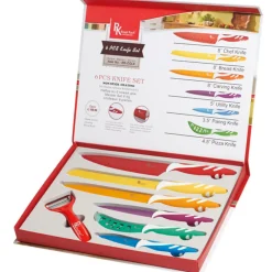 Gifi Coffret 6 couteaux et éplucheur