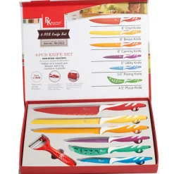 Gifi Coffret 6 couteaux et éplucheur