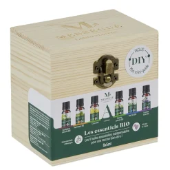 Gifi Bien-Être^Coffret bois Mességué huile essentielle Bio 5ml x6
