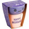 Gifi Coffret bol et mug en porcelaine Happy/Bad Morning - 2 modèles