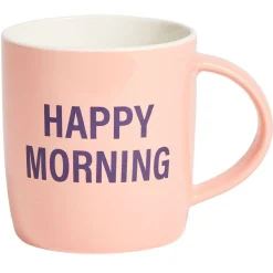 Gifi Coffret bol et mug en porcelaine Happy/Bad Morning - 2 modèles